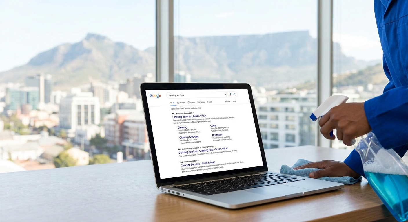 Google Ads for cleaning services in South Africa