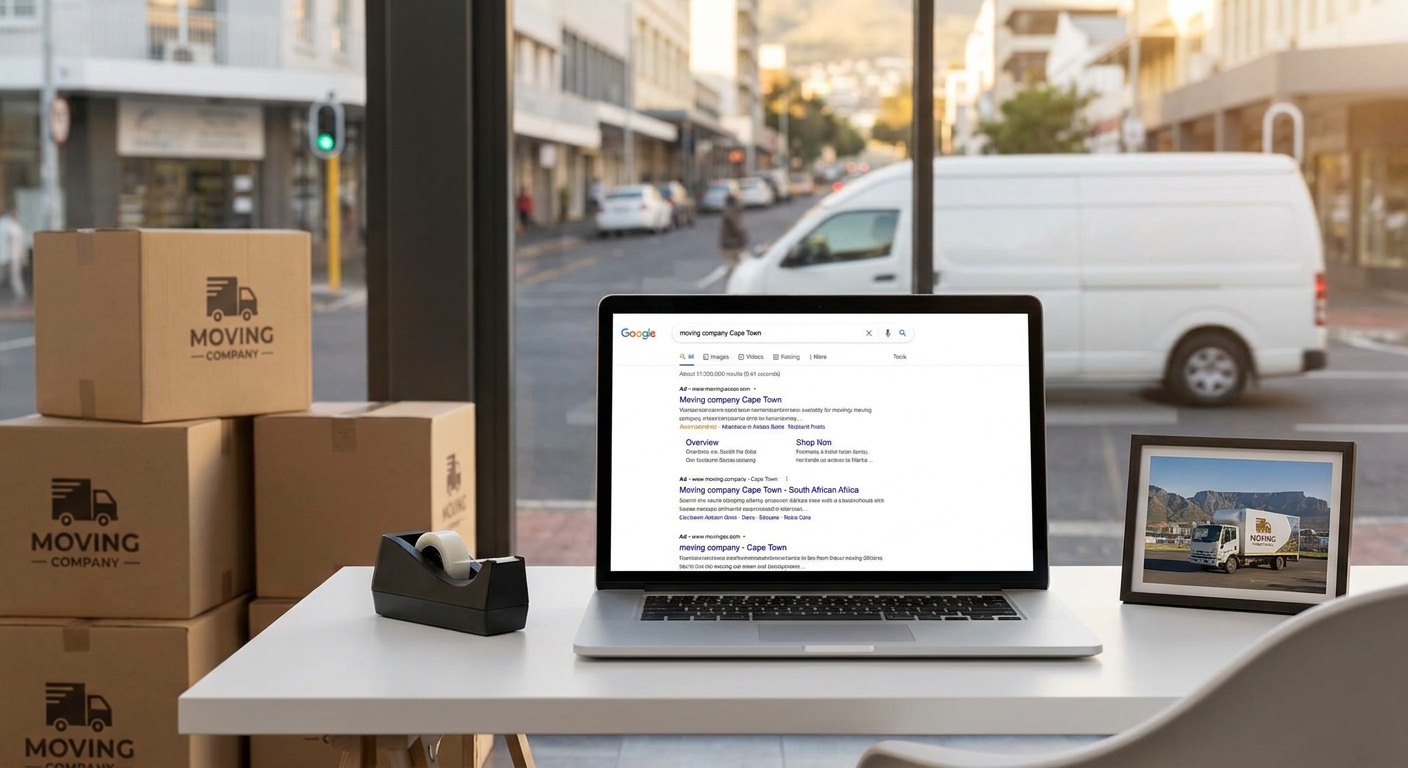 Google Ads for moving companies in South Africa