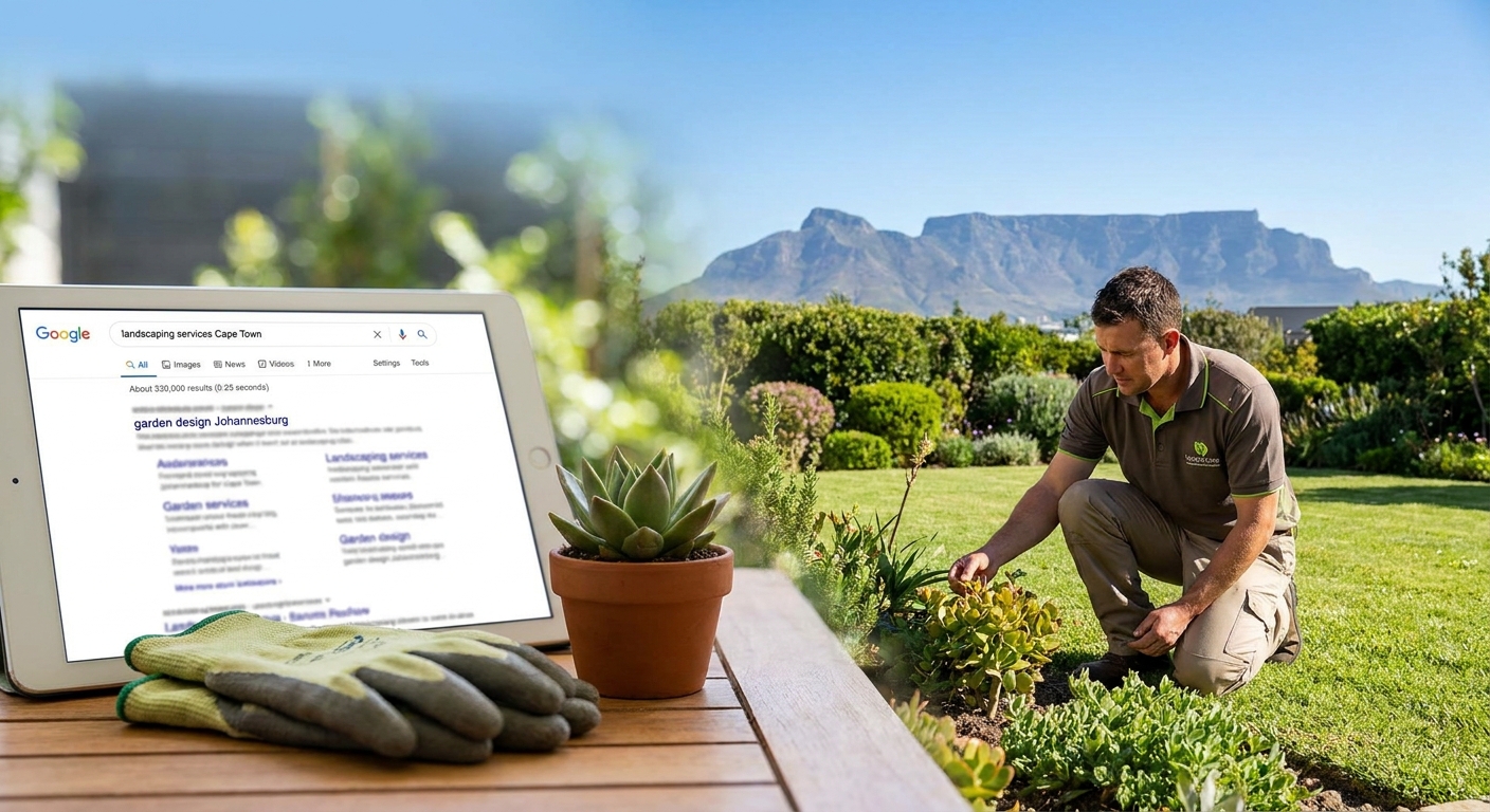 SEO services for landscaping and garden services in South Africa
