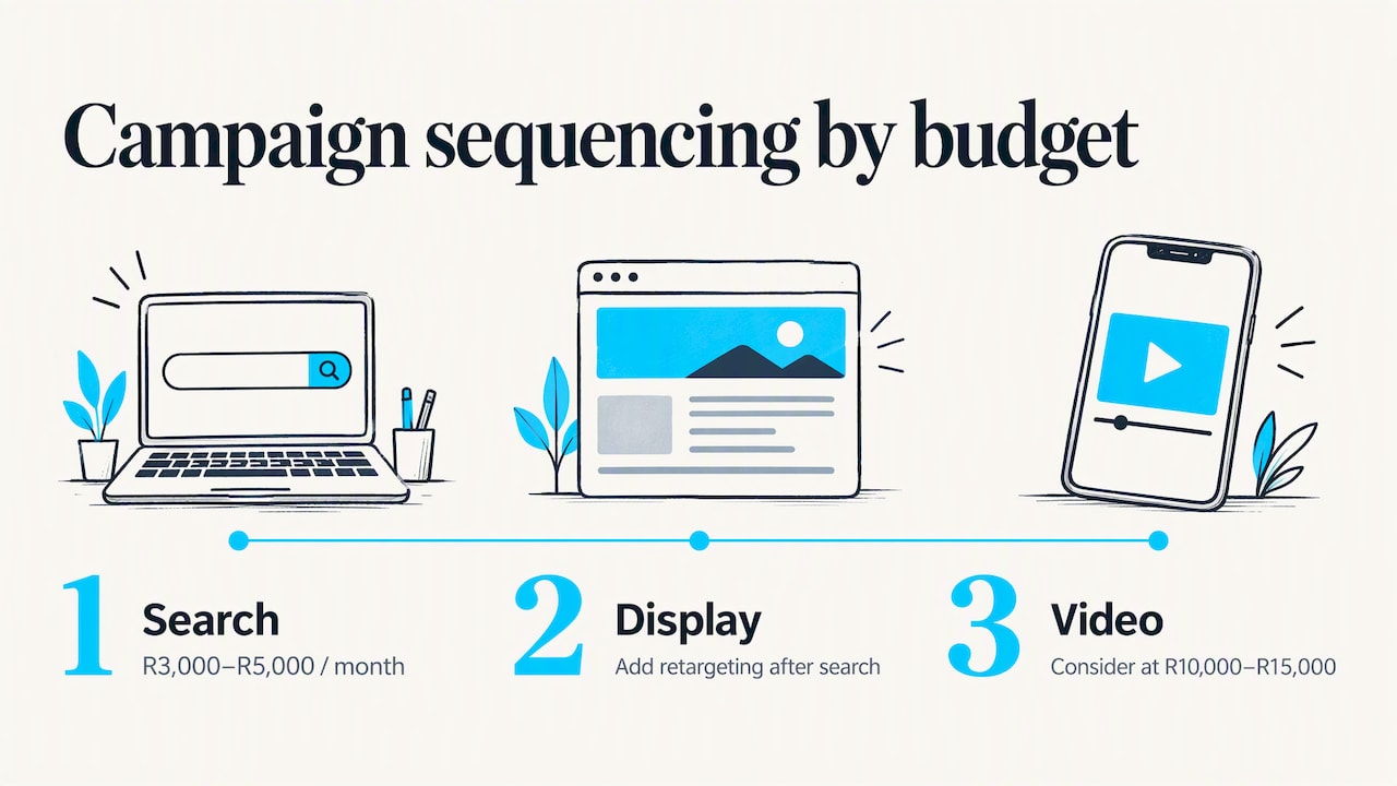 Campaign sequence with monthly budget thresholds