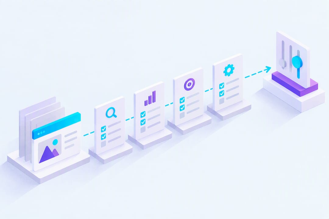 Isometric audit path ending at a bid marker